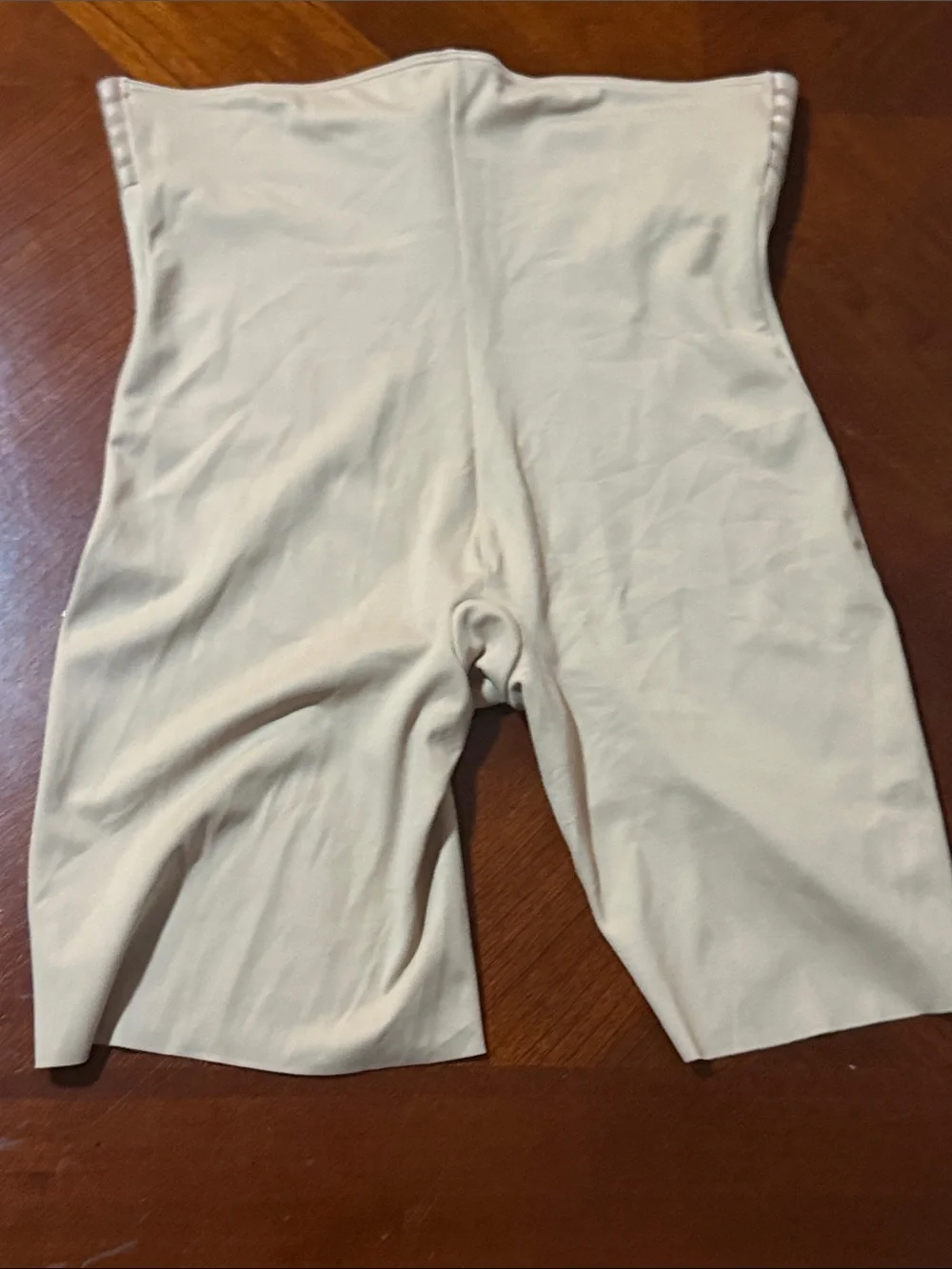 SPANX High-Waist Shaping Bike Shorts — tan sz XL compression
